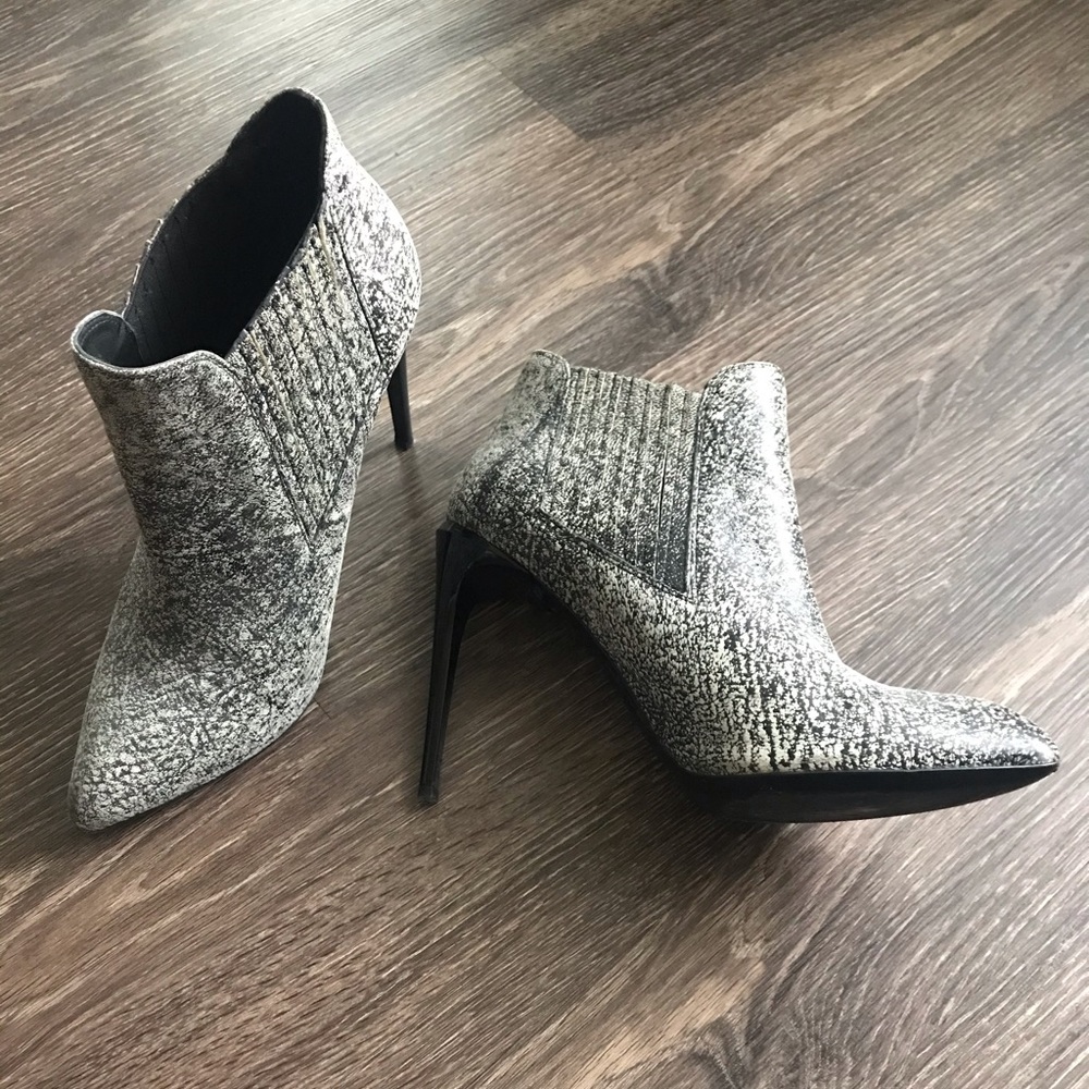 Kurt Geiger marbled leather ankle boots
